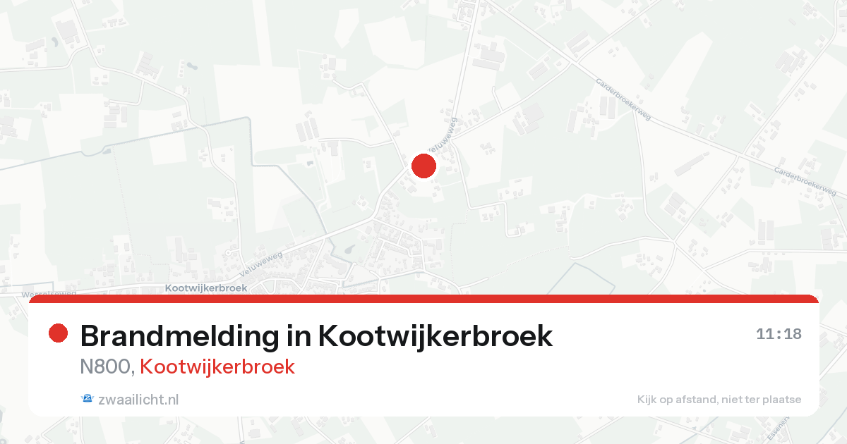 Brandmelding in Kootwijkerbroek — 18 aug 2026