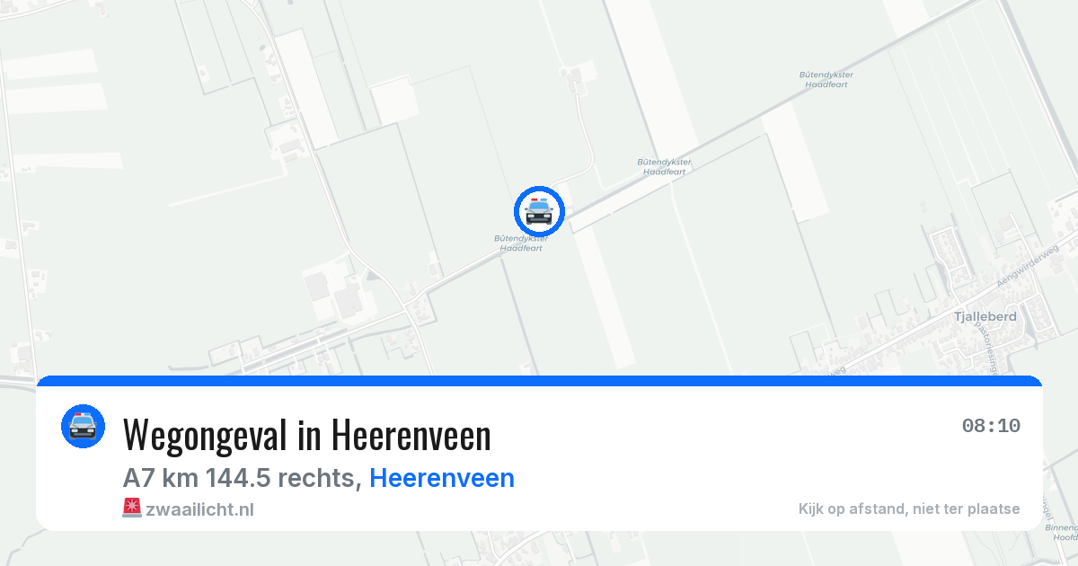 Wegongeval in Heerenveen — 14 apr 2026