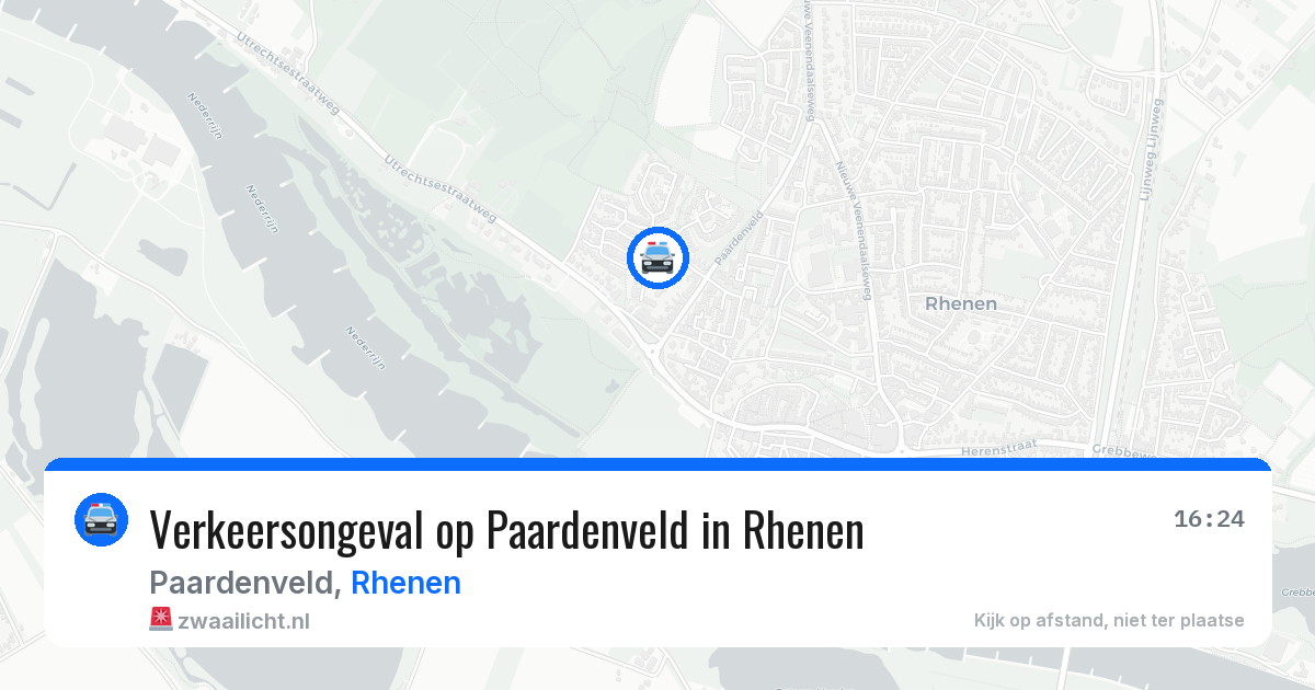 Verkeersongeval op Paardenveld in Rhenen — 11 jul 2026