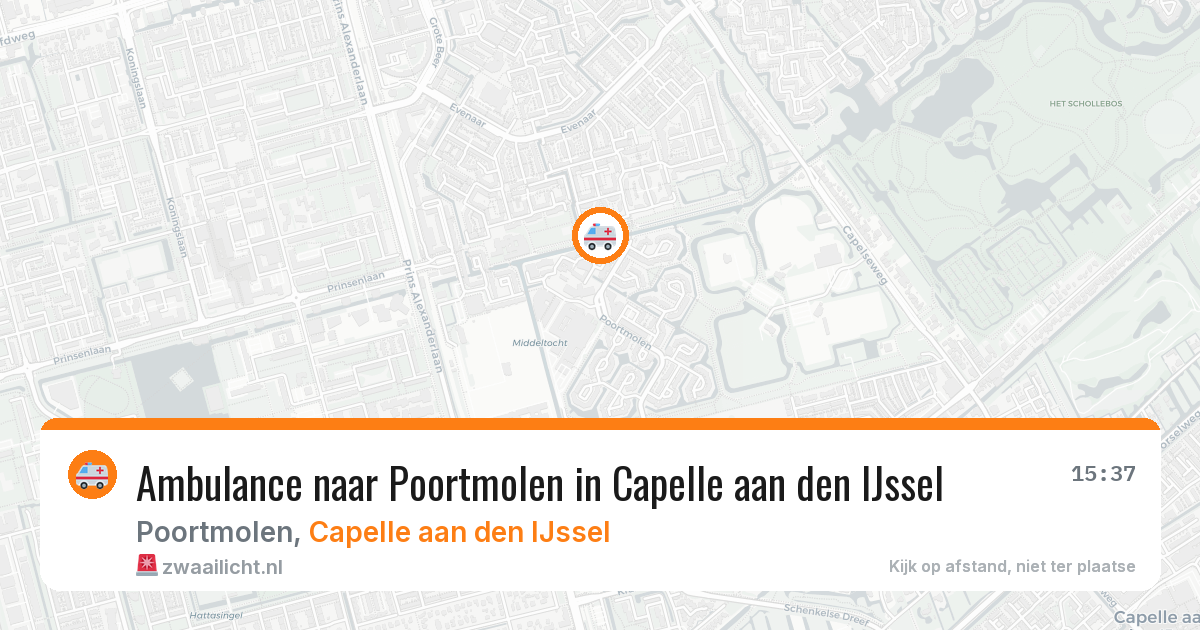 Ambulance naar Poortmolen in Capelle aan den IJssel — 28 mei 2026