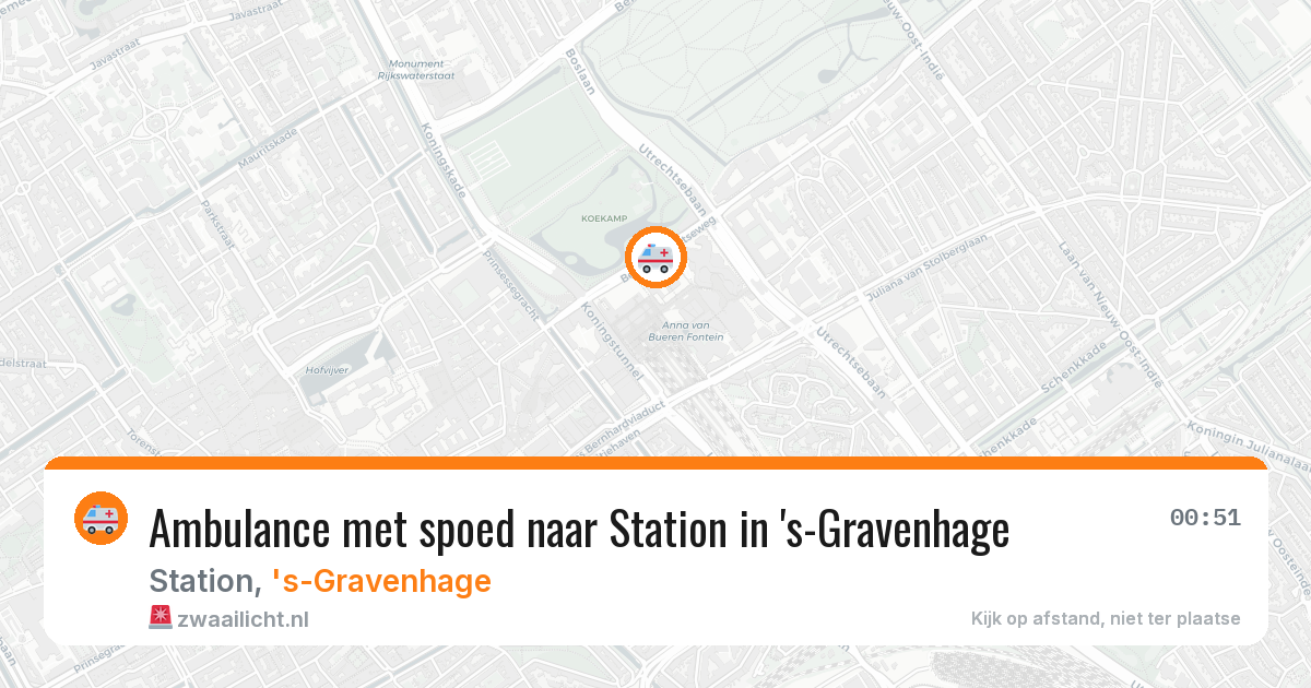 Ambulance met spoed naar Station in 's-Gravenhage — 2 mei 2026
