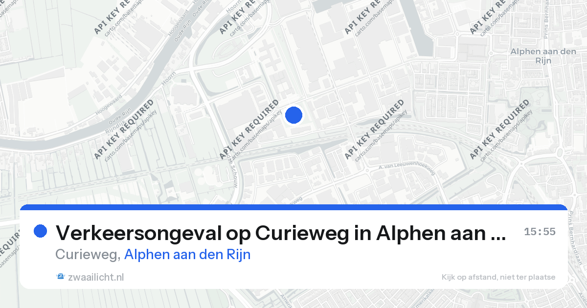 Verkeersongeval op Curieweg in Alphen aan den Rijn — 27 mrt 2026