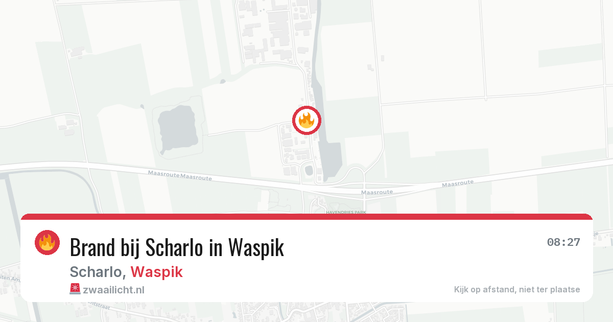 Brand bij Scharlo in Waspik — 4 jun 2026