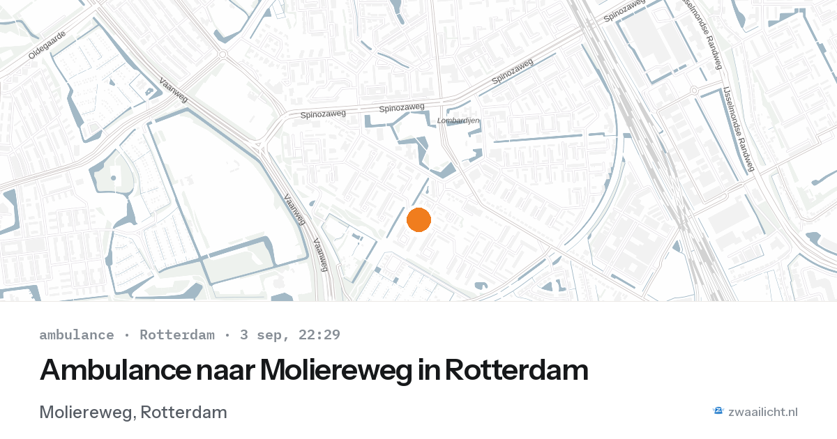 Ambulance naar Moliereweg in Rotterdam — 3 sep 2026