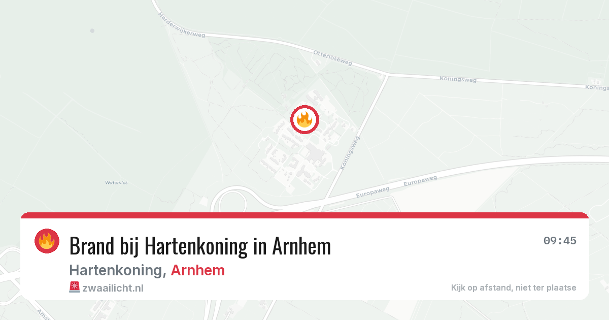 Brand bij Hartenkoning in Arnhem — 25 apr 2026