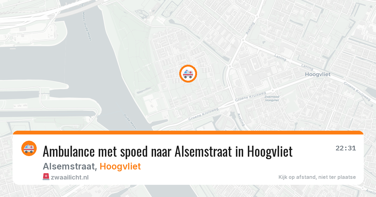 Ambulance met spoed naar Alsemstraat in Hoogvliet — 3 apr 2026