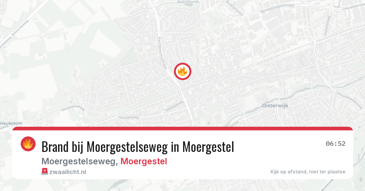 Brand bij Moergestelseweg in Moergestel — 15 mei 2026