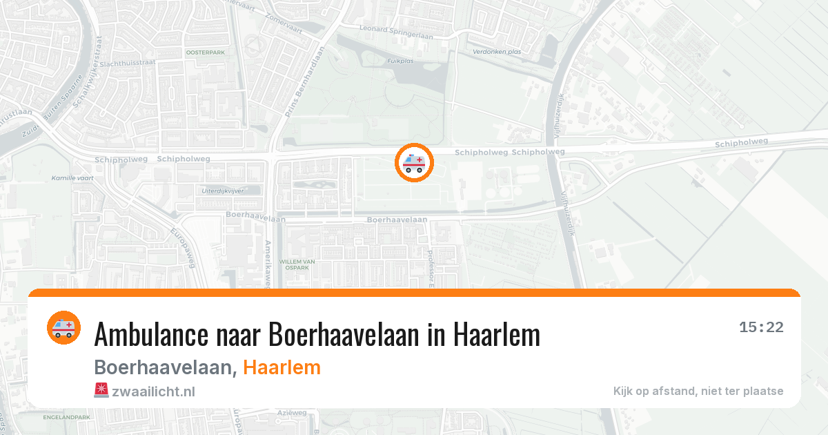 Ambulance naar Boerhaavelaan in Haarlem — 16 mrt 2026