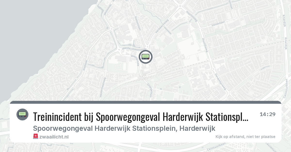 Treinincident bij Spoorwegongeval Harderwijk Stationsplein in Harderwijk — 8 feb 2026