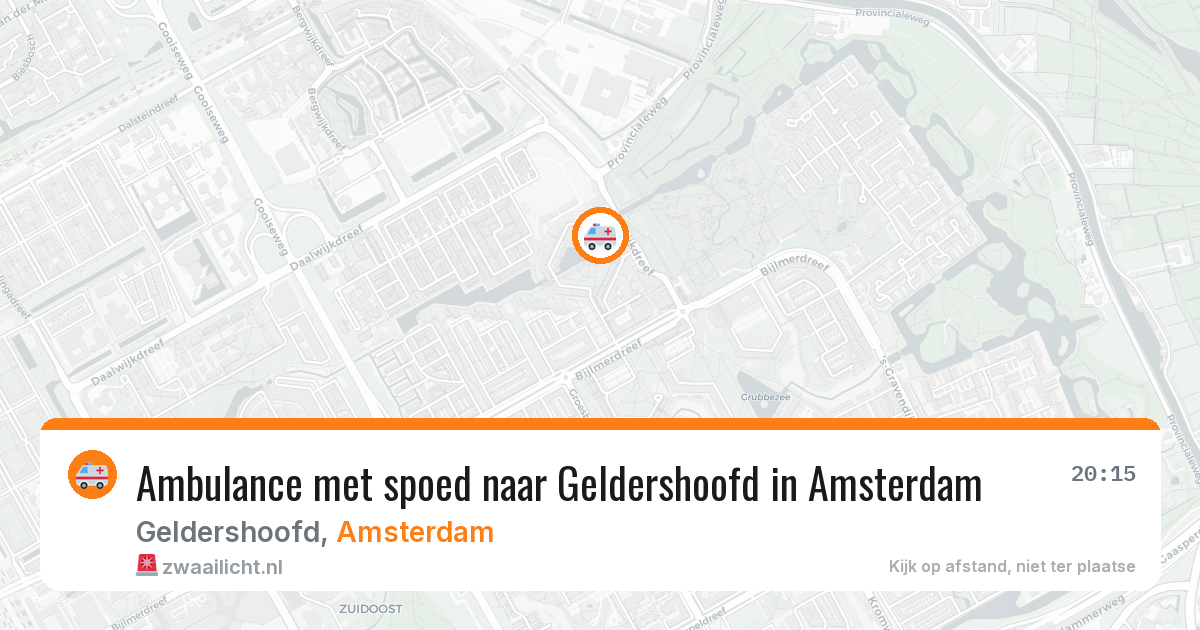 Ambulance met spoed naar Geldershoofd in Amsterdam — 27 apr 2026
