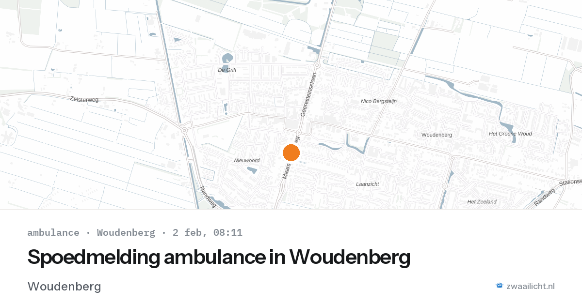 Spoedmelding ambulance in Woudenberg — 2 feb 2026