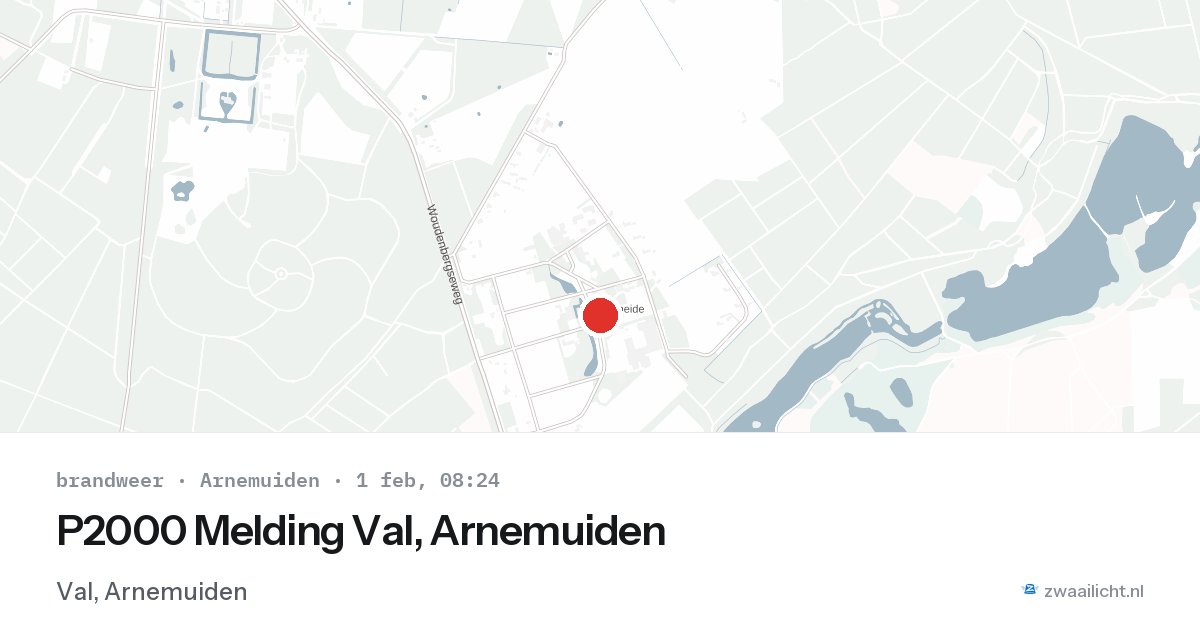 P2000 Melding Val, Arnemuiden — 1 feb 2026