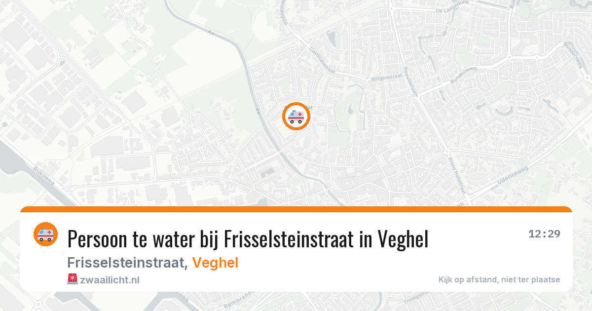 Persoon te water bij Frisselsteinstraat in Veghel — 27 apr 2026