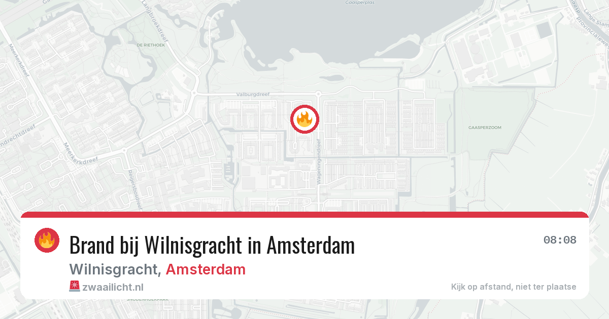 Brand bij Wilnisgracht in Amsterdam — 3 aug 2026