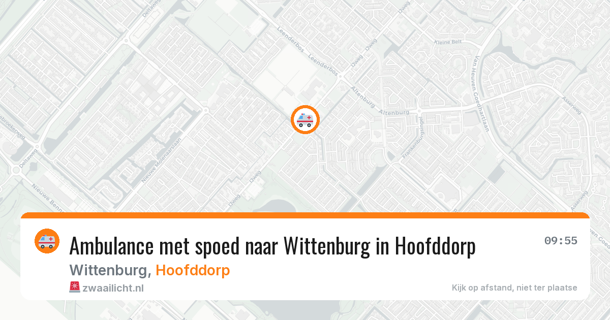 Ambulance met spoed naar Wittenburg in Hoofddorp — 26 jan 2026