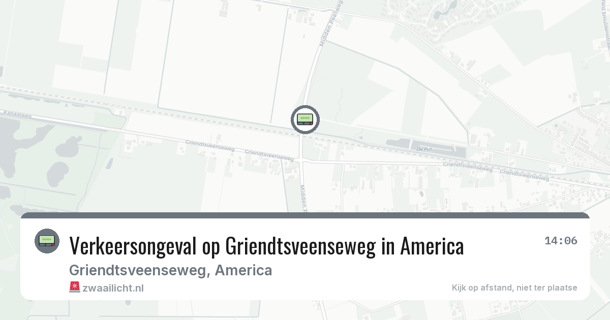 Verkeersongeval op Griendtsveenseweg in America — 28 jul 2026