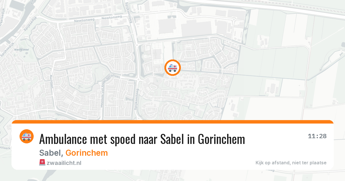 Ambulance met spoed naar Sabel in Gorinchem — 12 apr 2026