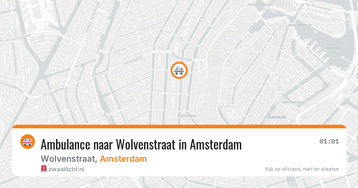 Ambulance naar Wolvenstraat in Amsterdam — 27 mei 2026
