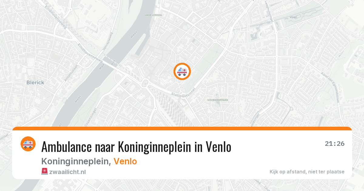 Ambulance naar Koninginneplein in Venlo — 4 jul 2026