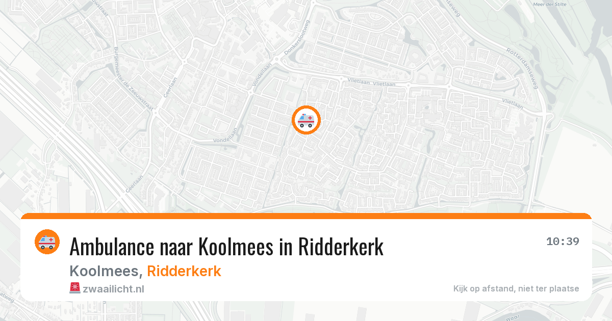 Ambulance naar Koolmees in Ridderkerk — 30 jan 2026