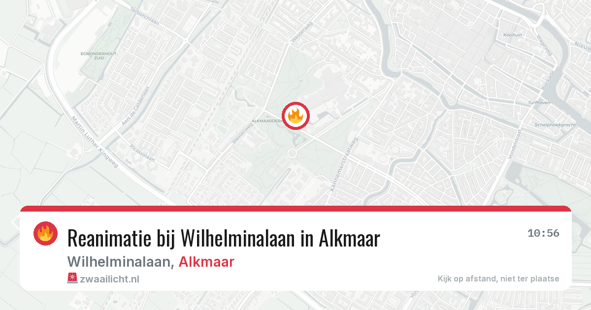 Reanimatie bij Wilhelminalaan in Alkmaar — 25 jan 2026