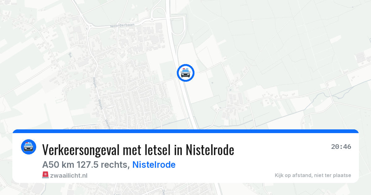 Verkeersongeval met letsel in Nistelrode — 12 aug 2026