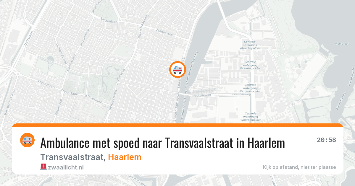Ambulance met spoed naar Transvaalstraat in Haarlem — 6 jun 2026
