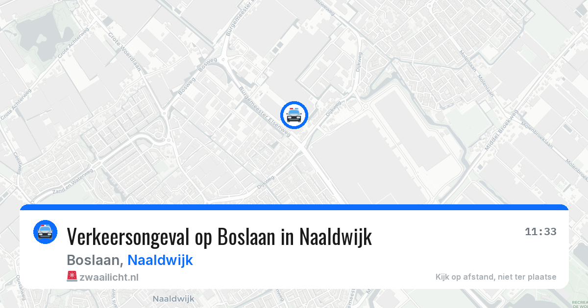 Verkeersongeval op Boslaan in Naaldwijk — 17 jun 2026