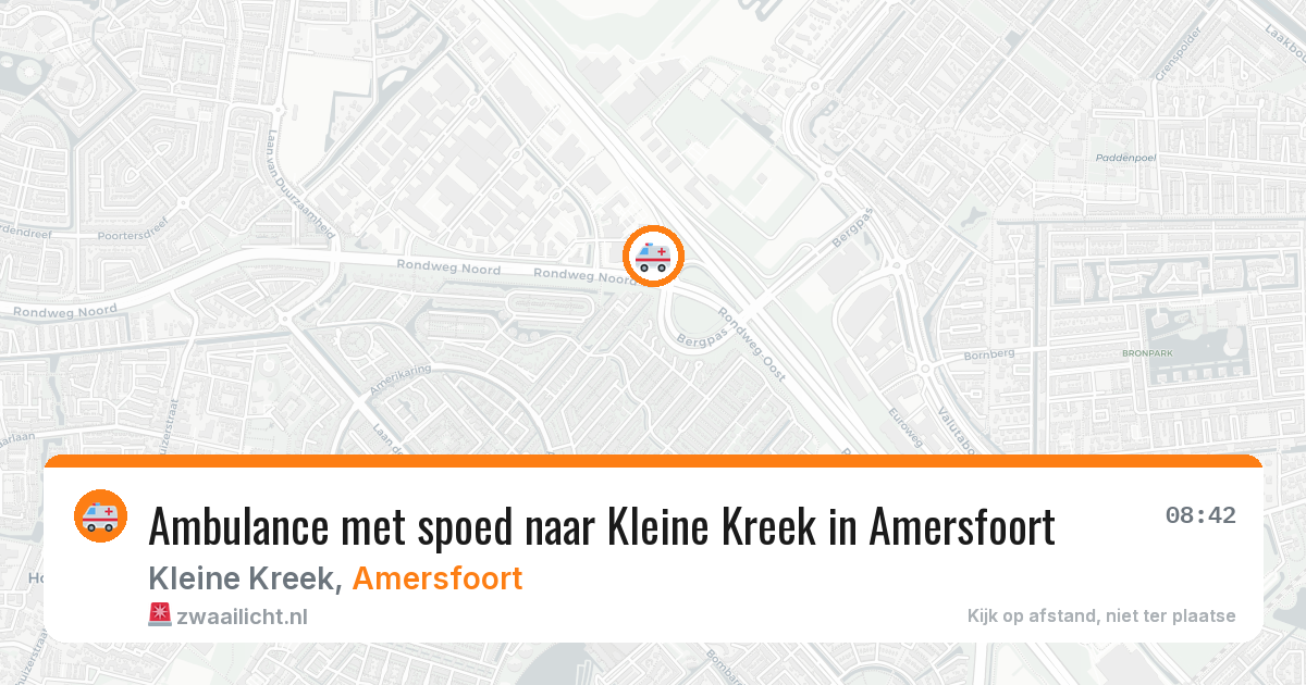 Ambulance met spoed naar Kleine Kreek in Amersfoort — 28 jul 2026