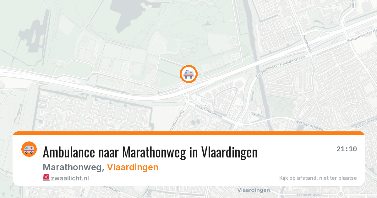 Ambulance naar Marathonweg in Vlaardingen — 7 mei 2026