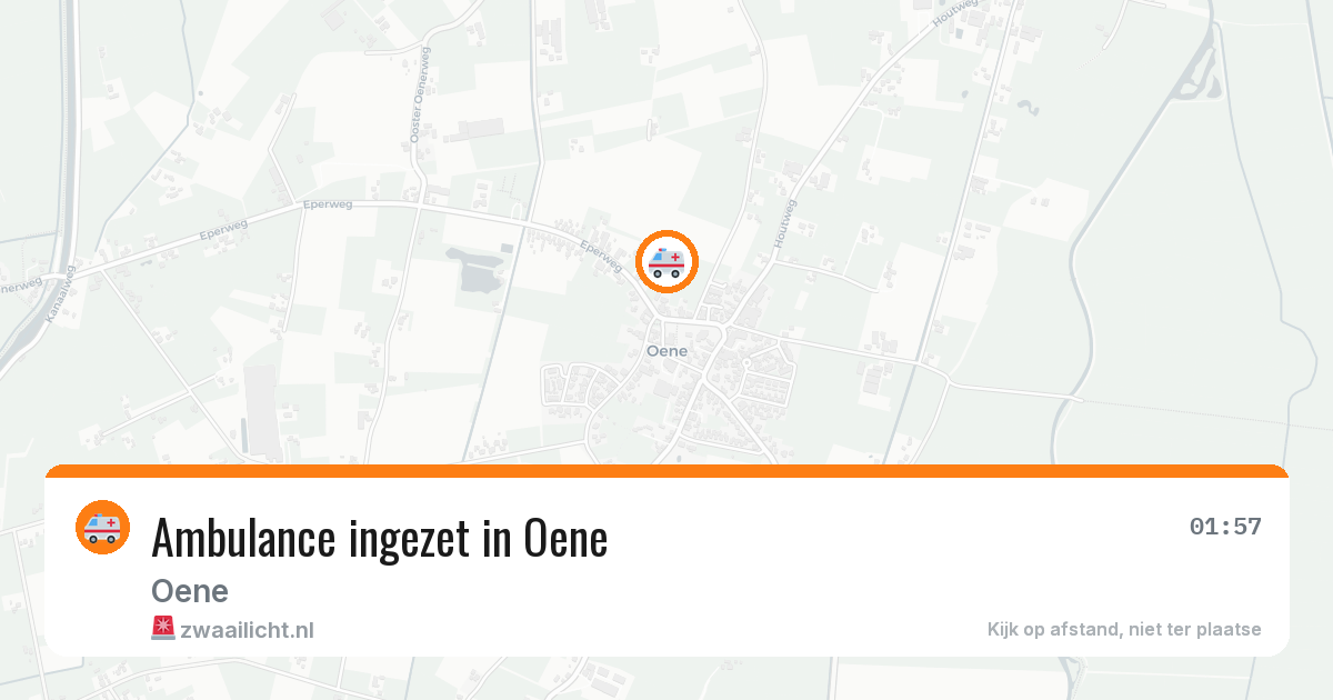 Ambulance ingezet in Oene — 19 jul 2026