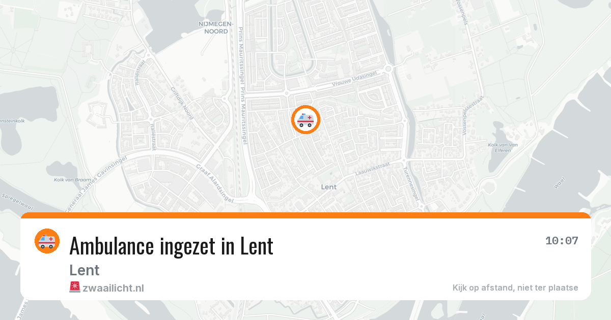 Ambulance ingezet in Lent — 15 feb 2026