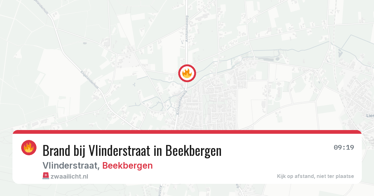 Brand bij Vlinderstraat in Beekbergen — 18 jun 2026