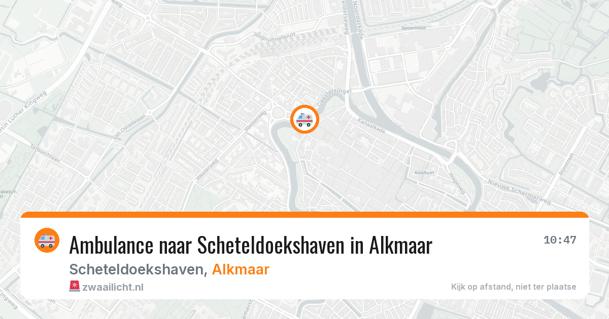Ambulance naar Scheteldoekshaven in Alkmaar — 29 mei 2026