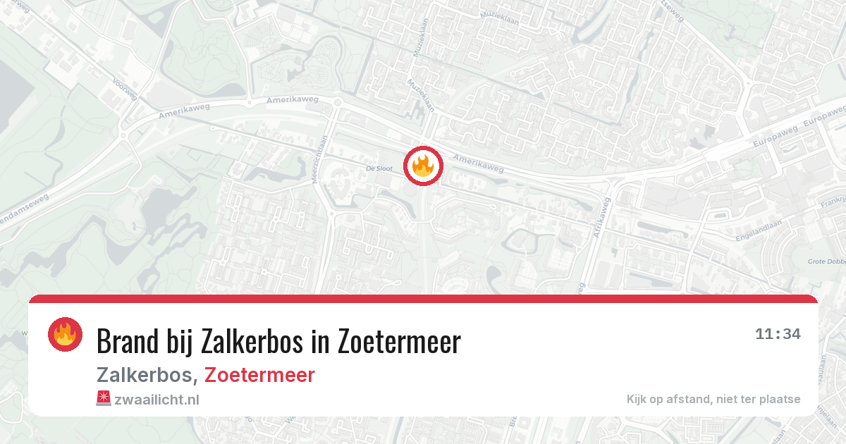 Brand bij Zalkerbos in Zoetermeer — 2 jul 2026