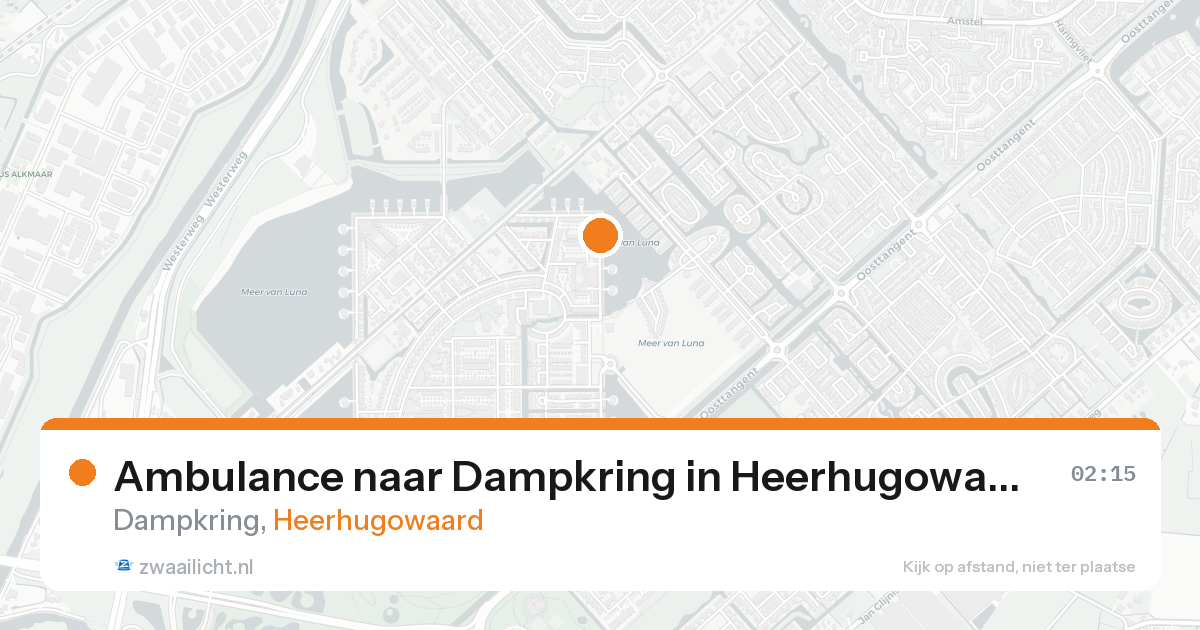 Ambulance naar Dampkring in Heerhugowaard — 3 jun 2026