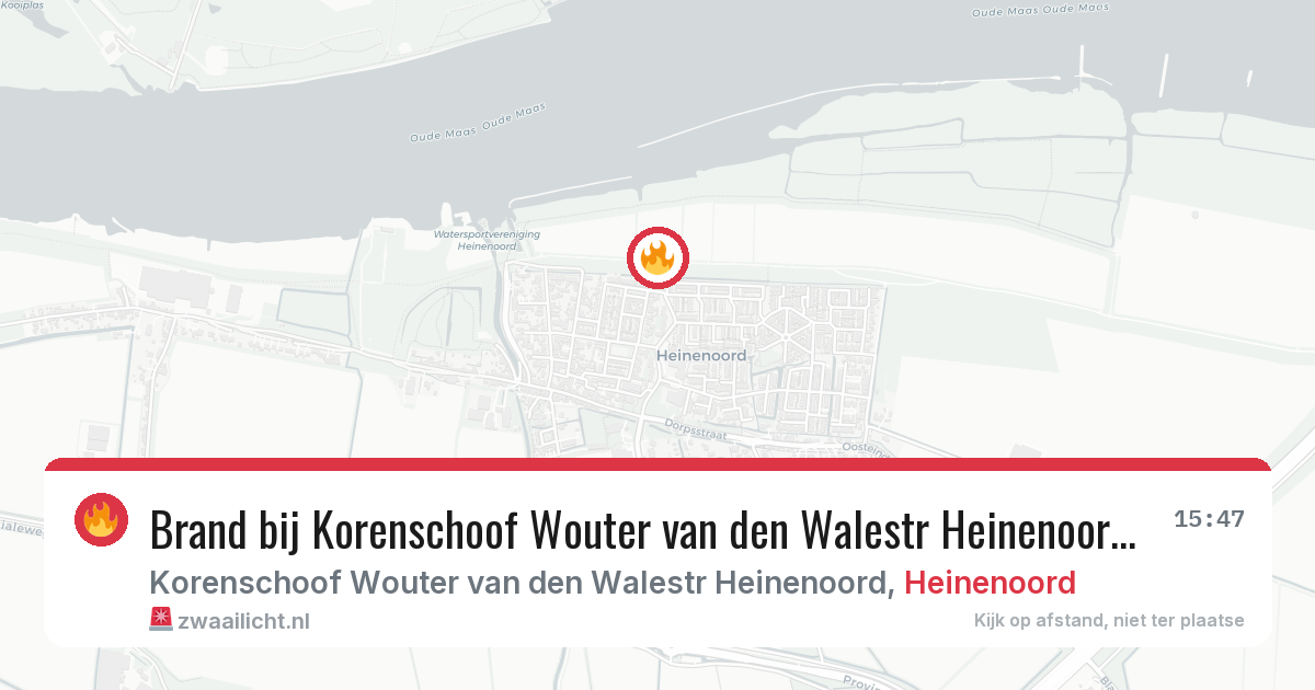 Brand bij Korenschoof Wouter van den Walestr Heinenoord in Heinenoord — 7 mei 2026