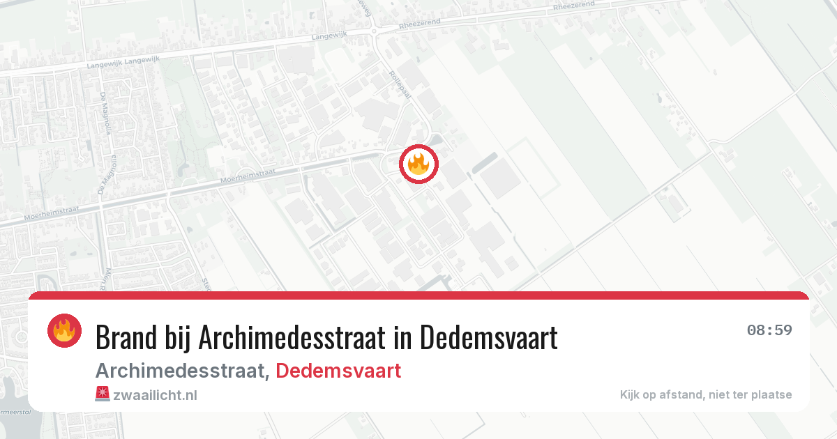 Brand bij Archimedesstraat in Dedemsvaart — 20 jun 2026