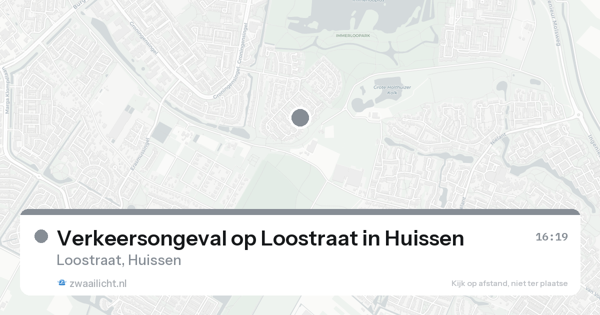 Verkeersongeval op Loostraat in Huissen — 30 jan 2026
