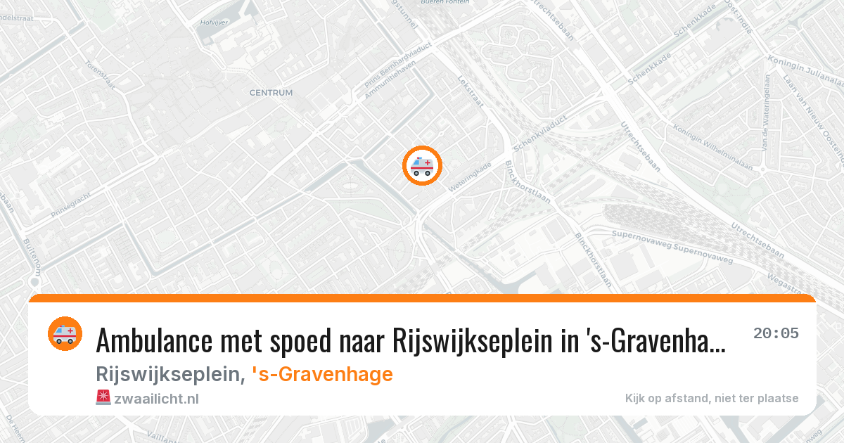 Ambulance met spoed naar Rijswijkseplein in 's-Gravenhage — 4 mei 2026