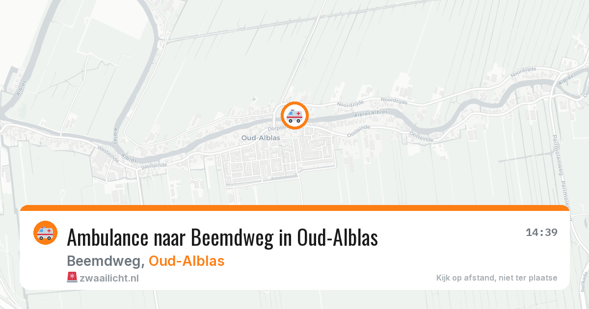 Ambulance naar Beemdweg in Oud-Alblas — 29 jun 2026
