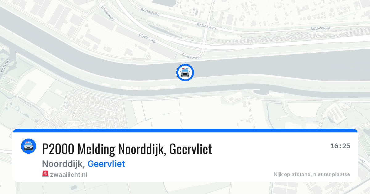 P2000 Melding Noorddijk, Geervliet — 4 jul 2026