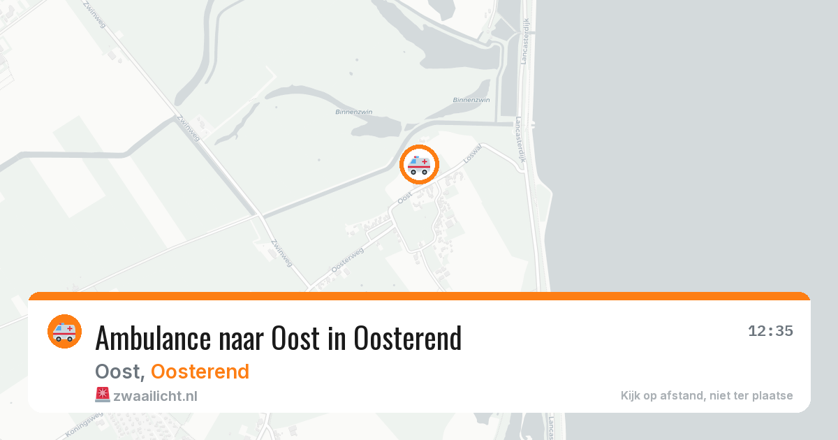 Ambulance naar Oost in Oosterend — 28 jul 2026