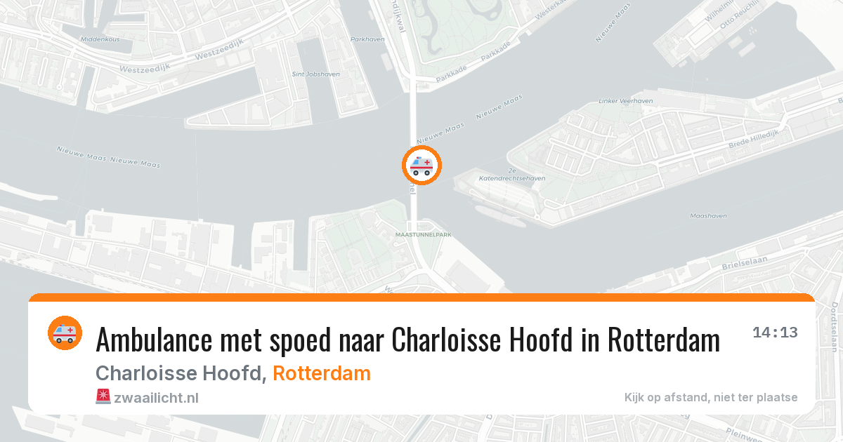 Ambulance met spoed naar Charloisse Hoofd in Rotterdam — 23 mei 2026