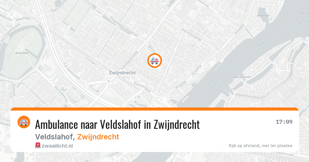 Ambulance naar Veldslahof in Zwijndrecht — 14 mrt 2026