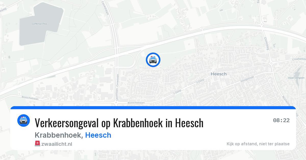 Verkeersongeval op Krabbenhoek in Heesch — 29 mei 2026
