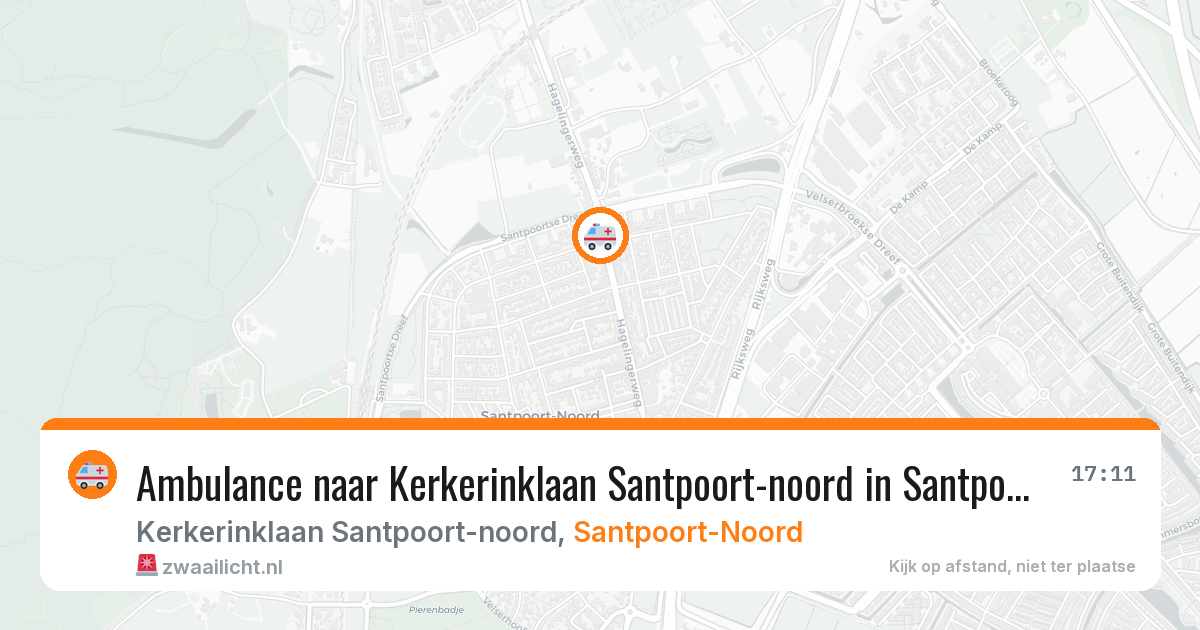 Ambulance naar Kerkerinklaan Santpoort-noord in Santpoort-Noord — 2 aug 2026