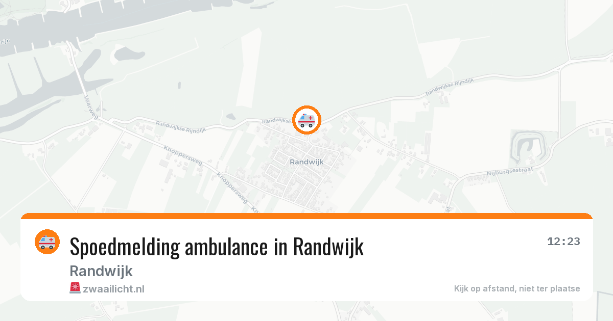 Spoedmelding ambulance in Randwijk — 22 apr 2026