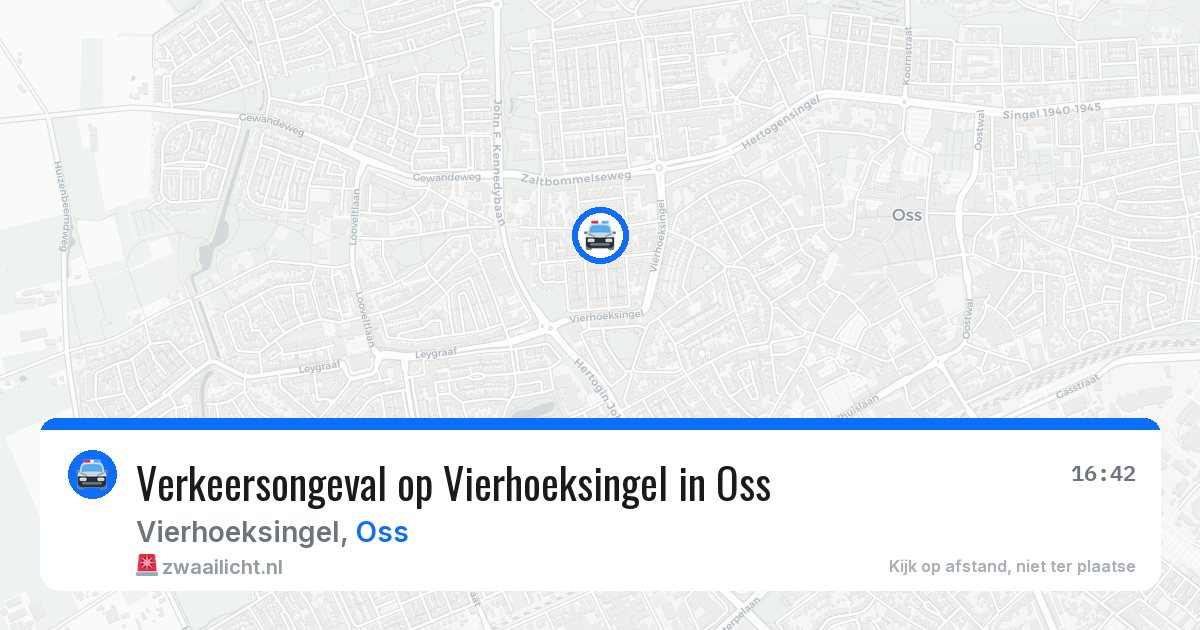 Verkeersongeval op Vierhoeksingel in Oss — 1 jun 2026