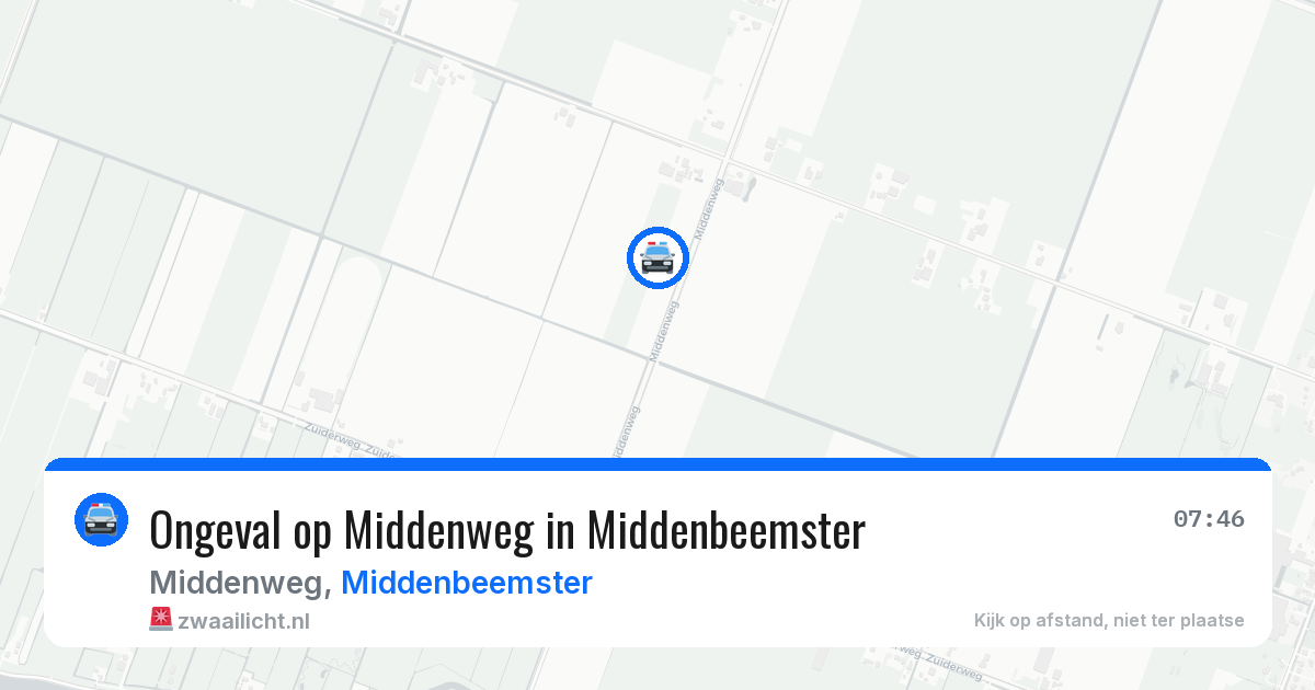 Ongeval op Middenweg in Middenbeemster — 24 mrt 2026